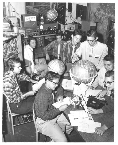 Radio Club tracking the beeps of Sputnik I